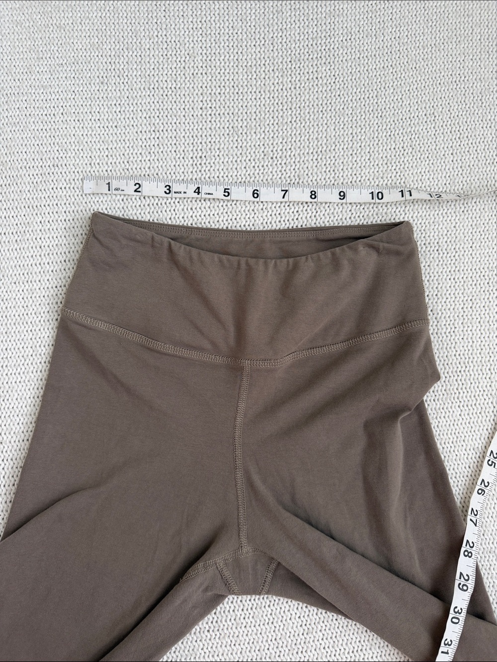 MATE Organic Cotton Leggings Size Small Taupe/Light Brown - Picture 6 of 7